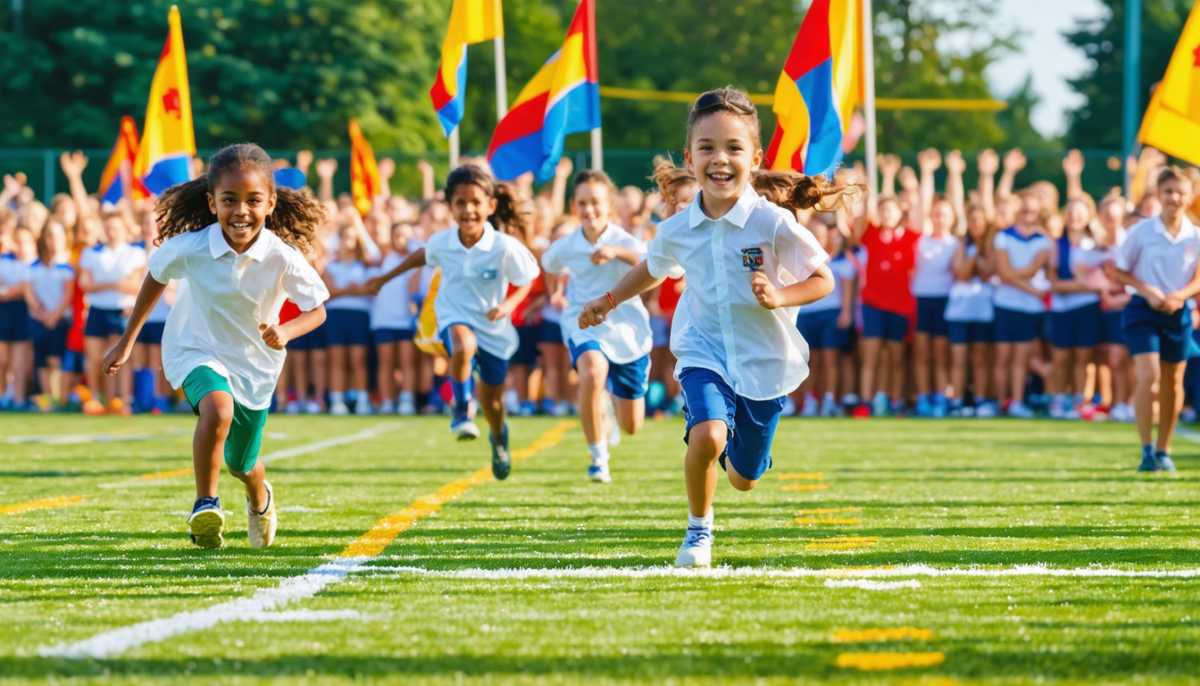 revivez les moments forts de la journée sportive de votre école avec des souvenirs inoubliables, des activités dynamiques et une ambiance conviviale pour tous les élèves.