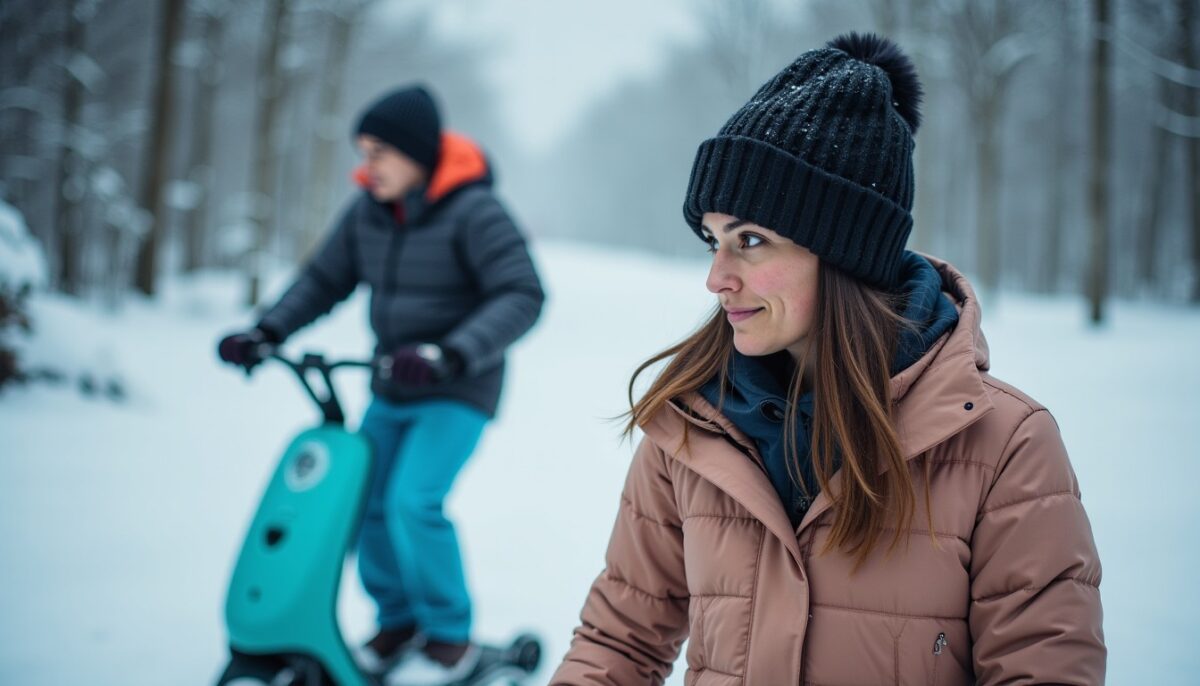 Découvrez le Snowscoot : La Trottinette Innovante pour Dévaler les Pentes enneigées